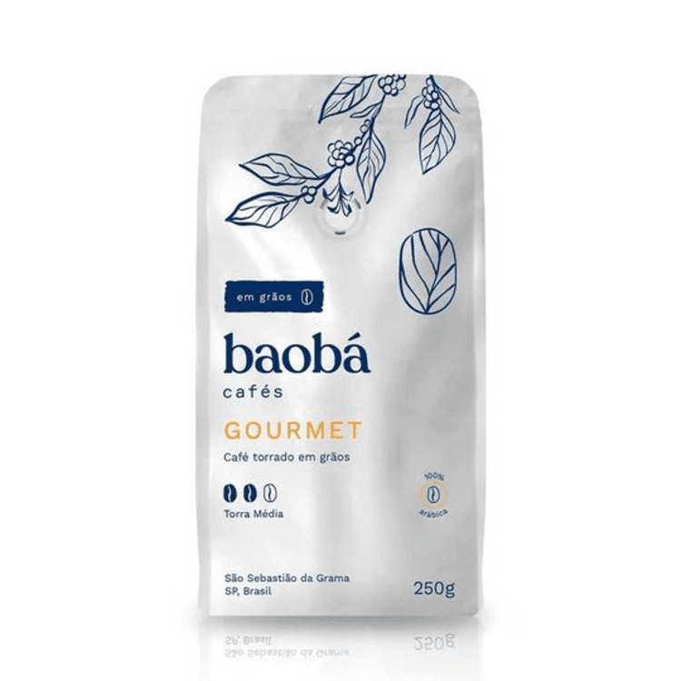 Café Baobá Gourmet em grãos 250 g